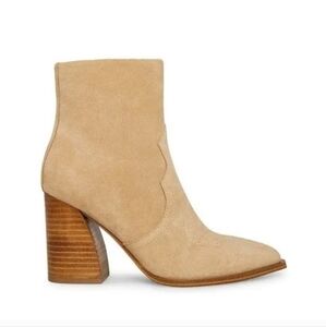 Steve Madden "Stable" Suede Western Booties Womens Size 8.5
